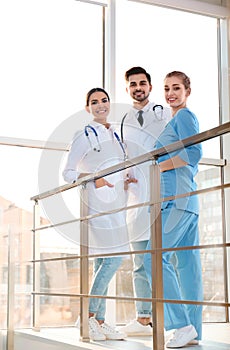 Group of medical doctors. Unity concept