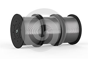 Group of metal coils or wires