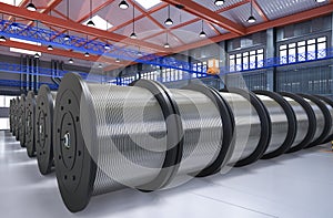 Group of metal coils or wires