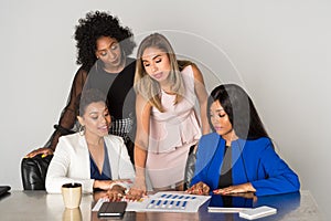 Group Of Minority Businesswomen