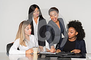 Group Of Minority Businesswomen photo