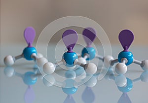 A group of molecular models of ammonia