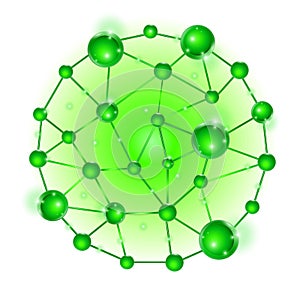 Group of Molecule DNA Cell set