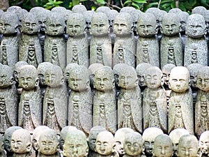 Group of monk statues