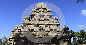 This group of monuments is generally called as five rathas as they resemble the processional chariots of a temple.