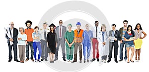 Group of Multiethnic Mixed Occupations People photo