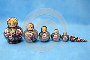 Group of nested dolls