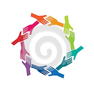 People Hands in Circle logo