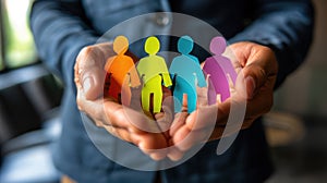 The Group of Paper Cutouts.AI generated image