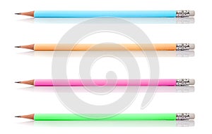 Group of Pastel Pencil isolated on white background