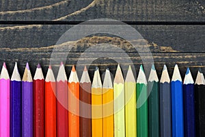 Group of pencil on table