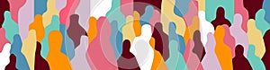 group of people abstract vector illustration ,design element