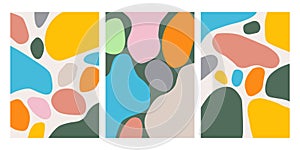 Group of people abstract vector illustration , multicolored horizontal background