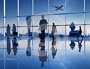 Group of People in the Airport