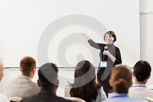 Group of people at business conference or lecture photo