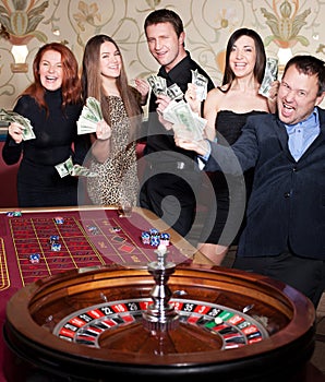 Group of people in casino