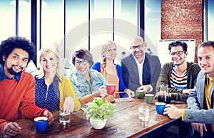 Group of People Cheerful Team Study Group Diversity Concept