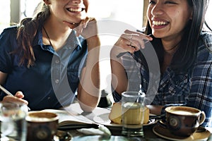 Group Of People Drinking Coffee Concept