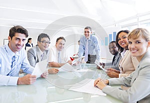 Group of People Having a Business Meeting