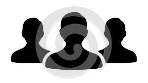 Group of People Icon: Community, Teamwork Social Network, vector design Generative AI