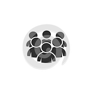 Group of people, icon vector