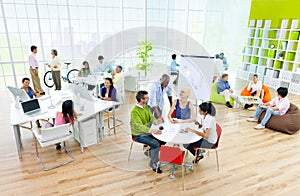 Group of People in a Meeting