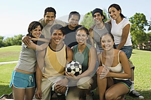 Group of people in park