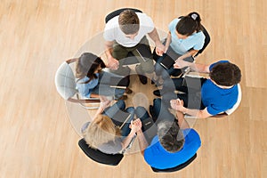 Group Of People Praying Together