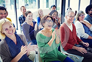 Group of People in Seminar Concept