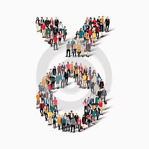 Group people shape awards medals