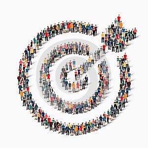 Group people shape target goal