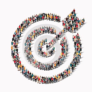 Group people shape target goal