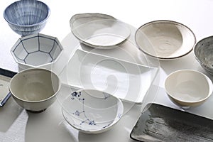 Group photo of Japanese tableware