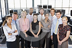 Group Photo Of Stock Traders Team