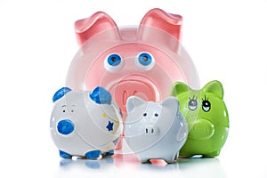 Group of Piggy Banks