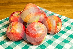 Group of Pinova apples