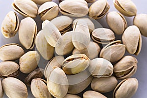 Group of pistachio nuts