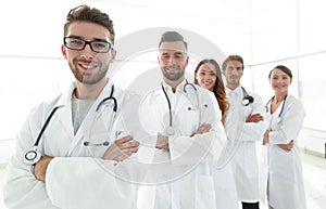 Group portrait of leading medical professionals.