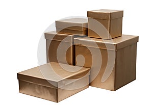 Group of present boxes