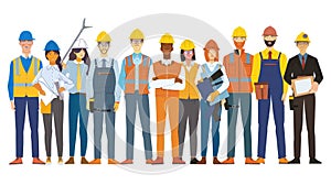 Group of professional engineers meeting together for teamwork of project. AIG53.