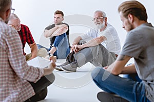 Group psychotherapy for men photo