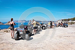 Group on quad tour