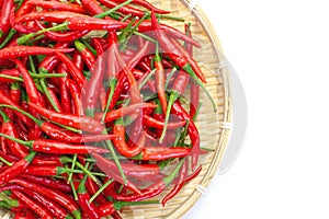 Group of red chilies