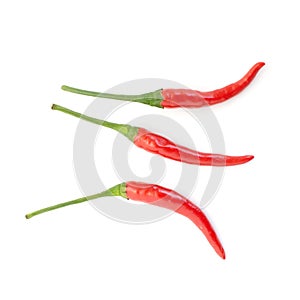 Group of red chilies