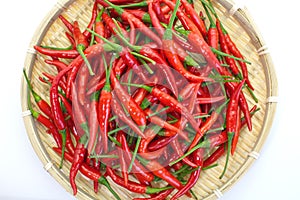 Group of red chilies