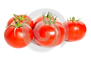 Group of red fresh tomatoes