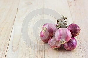 Group of red onion.