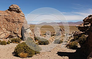 Rock formations at Valle de las Rocas photo