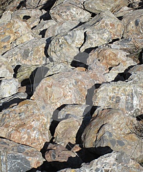 Group of Rocks along a creekbed