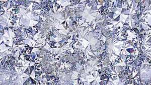 Group of round diamonds. Texture closeup. 3D illustration.